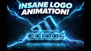 Insane Neon Logo Animationaddidas Styleyoutube shorts logoanimation aftereffects instagram 
