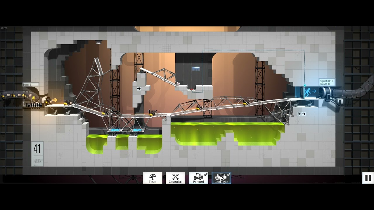 Bridge Constructor Portal - Level 41 - YouTube
