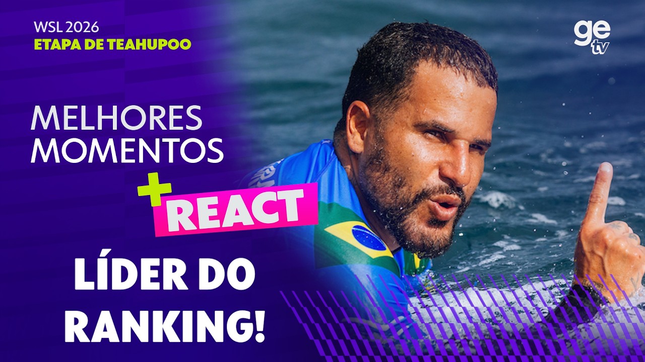 LÍDER DO RANKING, ITALO FERREIRA VENCE CONNOR O'LEARY E VAI ÀS QUARTAS NO TAITI | WSL 2026 | ge tv