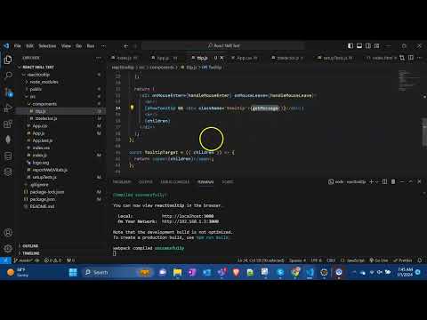 Simple ToolTip Project React
