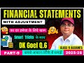 DK Goel Q.6 📘 Financial Statements with Adjustments | Class 11 Accounts 🎯