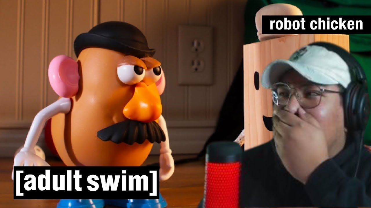 Reaction Toy Story Meets Pinko Robot Chicken Adult Swim Youtube