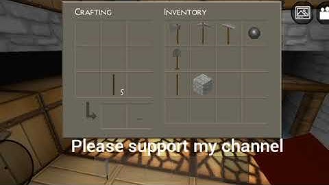 survival mode me stone axe 🪓 kaise banaye //mini block craft//on mobile//