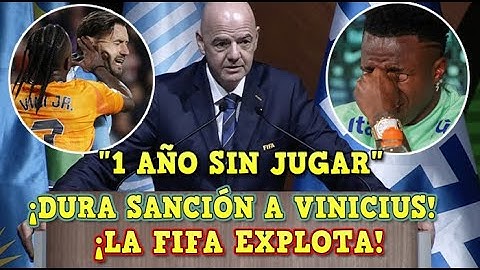 🚨¡LA FIFA EXPLOTA! DURA SANCIÓN a VINICIUS por su AGRESIÓN vs VALENCIA ¡1 AÑO SIN JUGAR FUTBOL!