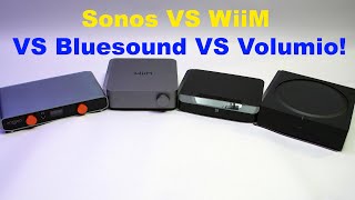 WiiM AMP Versus Sonos AMP Versus Bluesound Powernode Edge Versus Volumio Integro!