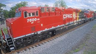 CP 7022 Navy unit  leading New CPKC Locomotives GE ET44AC  May 27 2026