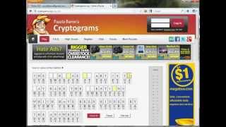 Solving a Cryptogram at Cryptograms.org screenshot 4