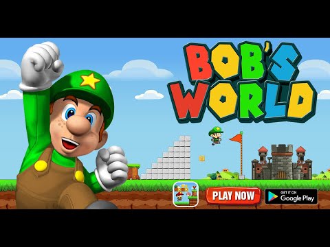 Mario verde tá diferente jogo Bob's World Supe Super Mar.o