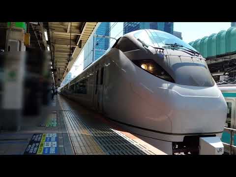 【電笛あり！】E657系K1編成13Mが特急ひたち13号仙台行きとして東京駅7番線を発車するシーン