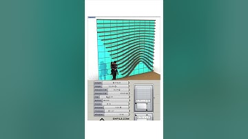 Parametric Facade (Rhino Grasshopper) #shorts