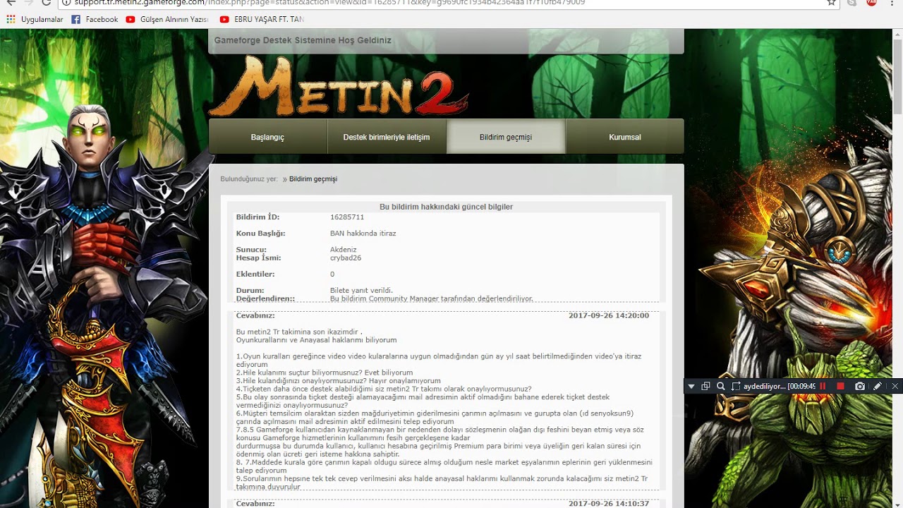 Metin2 ban Adaletsizlik dolandırıcılık maske düşürme Rezillikleri YouTube