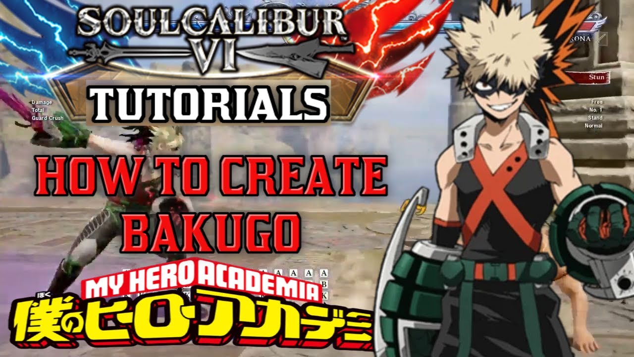 Soul Calibur VI: Tutorials - How To Create Bakugo (My Hero Academia ...