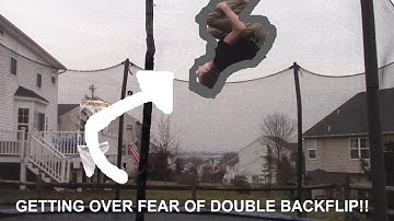 HOW TO DOUBLE BACKFLIP ON A TRAMPOLINE! *Getting over the fear* (Tutorial #4