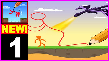 Draw N Craft Stickman Puzzle level 1 to 50 - New Update Gameplay Walkthrough Part 1 all levels