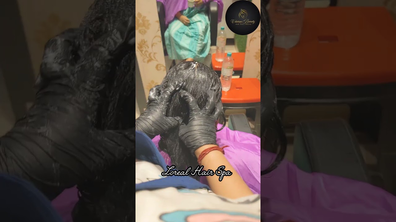 loreal Hair Spa ✅ visit our salon for existing offers 😄🫴