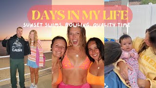 VLOG: sunset swim, quality time with friends, pool day, + more!!!