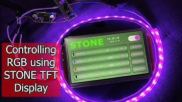 Controlling RGB LED Strip using STONE TFT HMI Intelligent Touch Display