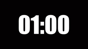 1 Minute Timer | 60 second comedown timer | 1 Minute comedown Timer | 1 minute study Time