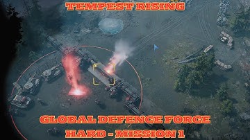 Tempest Rising Global Defence Force Campaign (Mission 1) Hard RTS Gameplay PC