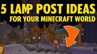 💡 5 Minecraft Lamppost You Need To Build!