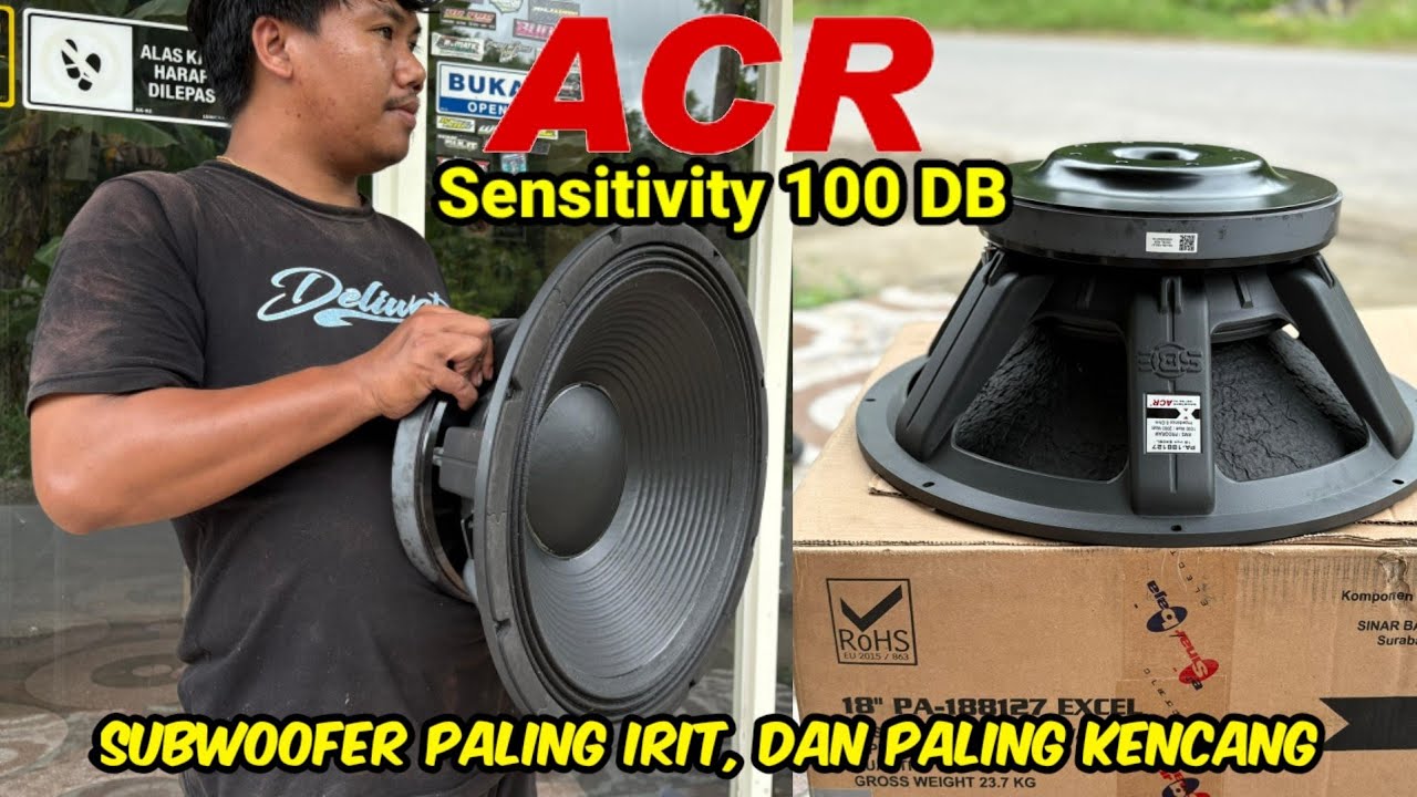 ACR Speaker Pabrikan Indonesia Yang Berkualitas Tinggi || ACR Excel 18 PA 188127