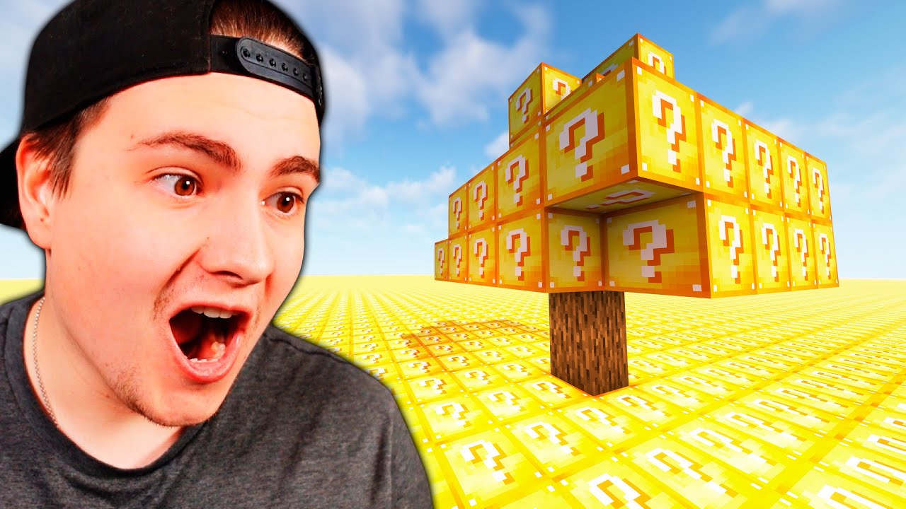 Minecraft, mutta maailma on LUCKY BLOCKKEJA!