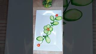 Cucumber carving ideas l vegetable art l salad cutting designs art diycrafts cookwithsidra ideas