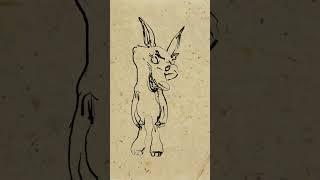 coyote on Cardboard Hand Drawn Animation