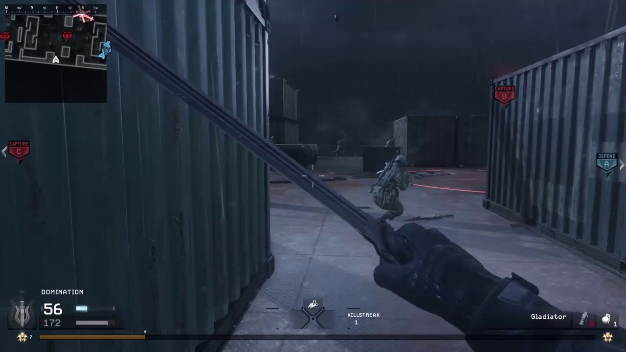 MWR new Gladiator sword killstreak | My first melee quad on