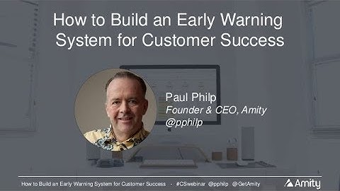 How to Build an Early Warning System
