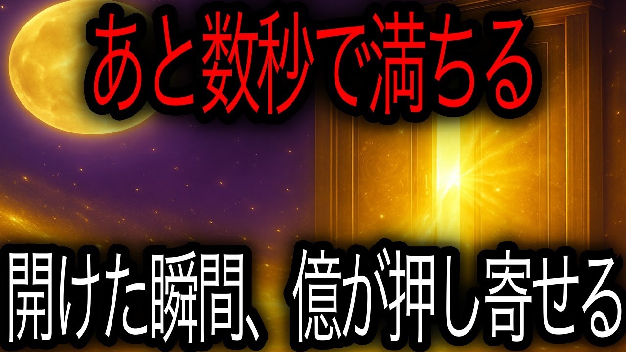満月まであと1%──「黄金の雨戸」を開け放て🌕🚪