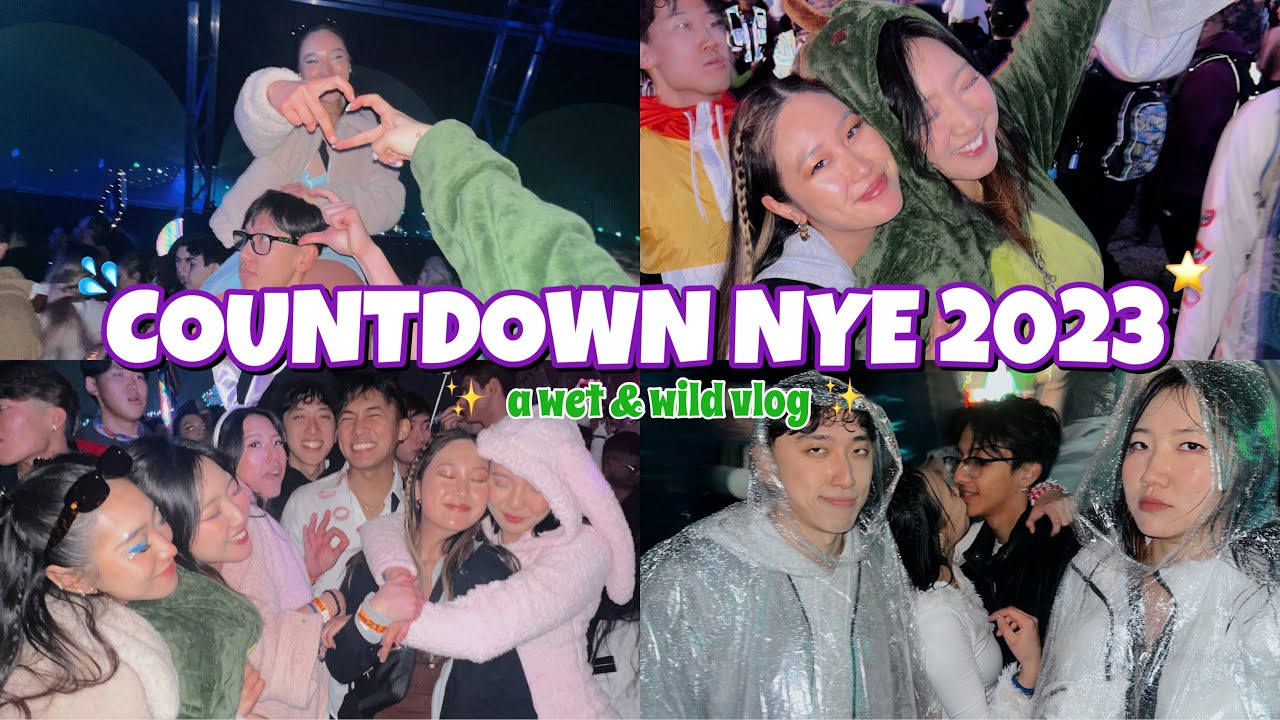 wtf happened at COUNTDOWN NYE 2023.. 🤯 ⛈️ (a wet & wild vlog)
