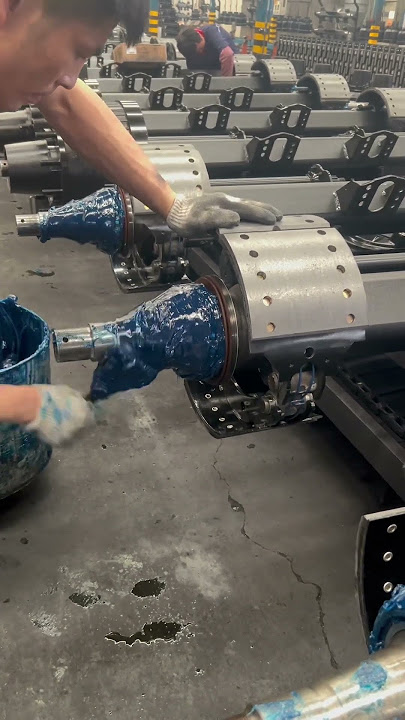 Grease applied on axles