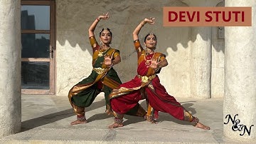 DEVI STUTI | Navratri Special | Bharatanatyam Choreography | Nidhi & Neha