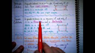 Geometry 8.4 Properties of Rhombus, Rectangles, and Squares