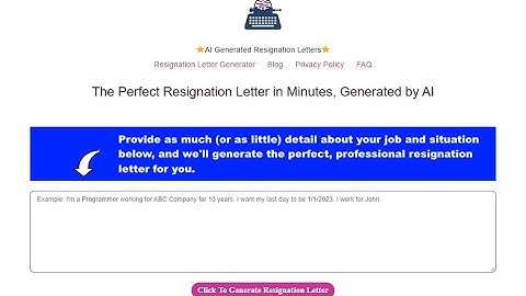 The Perfect Resignation Letter in Minutes, Generated by AI Just Resignation Letters   Google Chrome