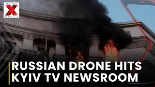 Kyiv TV Strike : Russia Strikes Ukrainian TV Channel As Journalists Broadcast Live | NewsX World screenshot 4