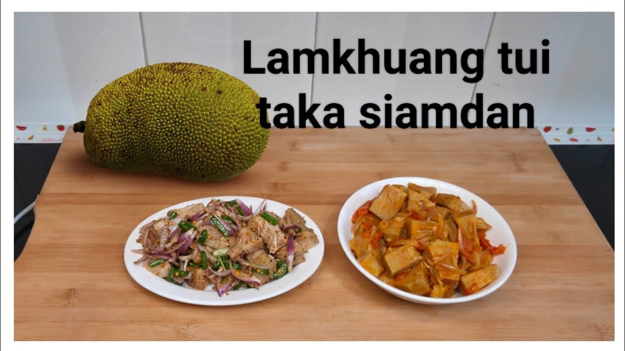 Lamkhuang Kan Leh Tauh Siamdan/ Jackfruit Fry & Salad Recipe/Mizo Eisiam @RosysKitchenMizoram