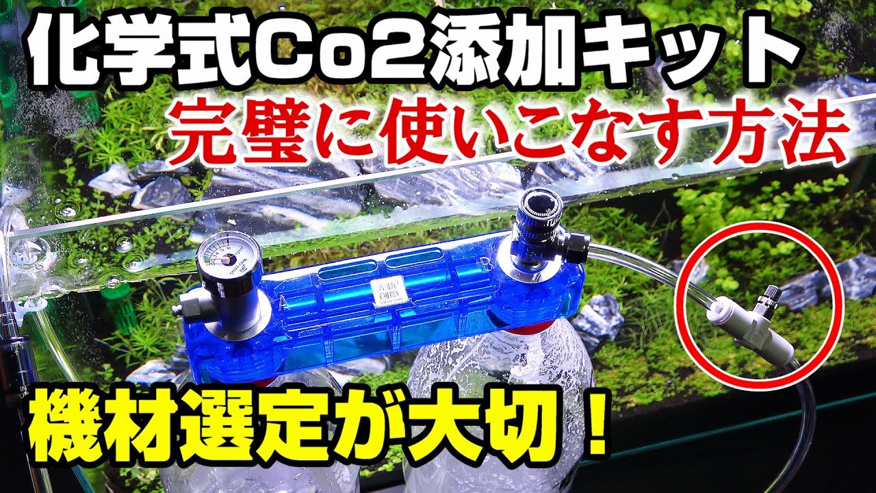 水草水槽 化学反応式co2キットを完璧に使いこなす方法 Youtube