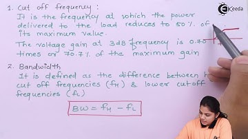 Definitions Related to Filters - Operational Amplifier and 555 Timer - Industrial Electronics