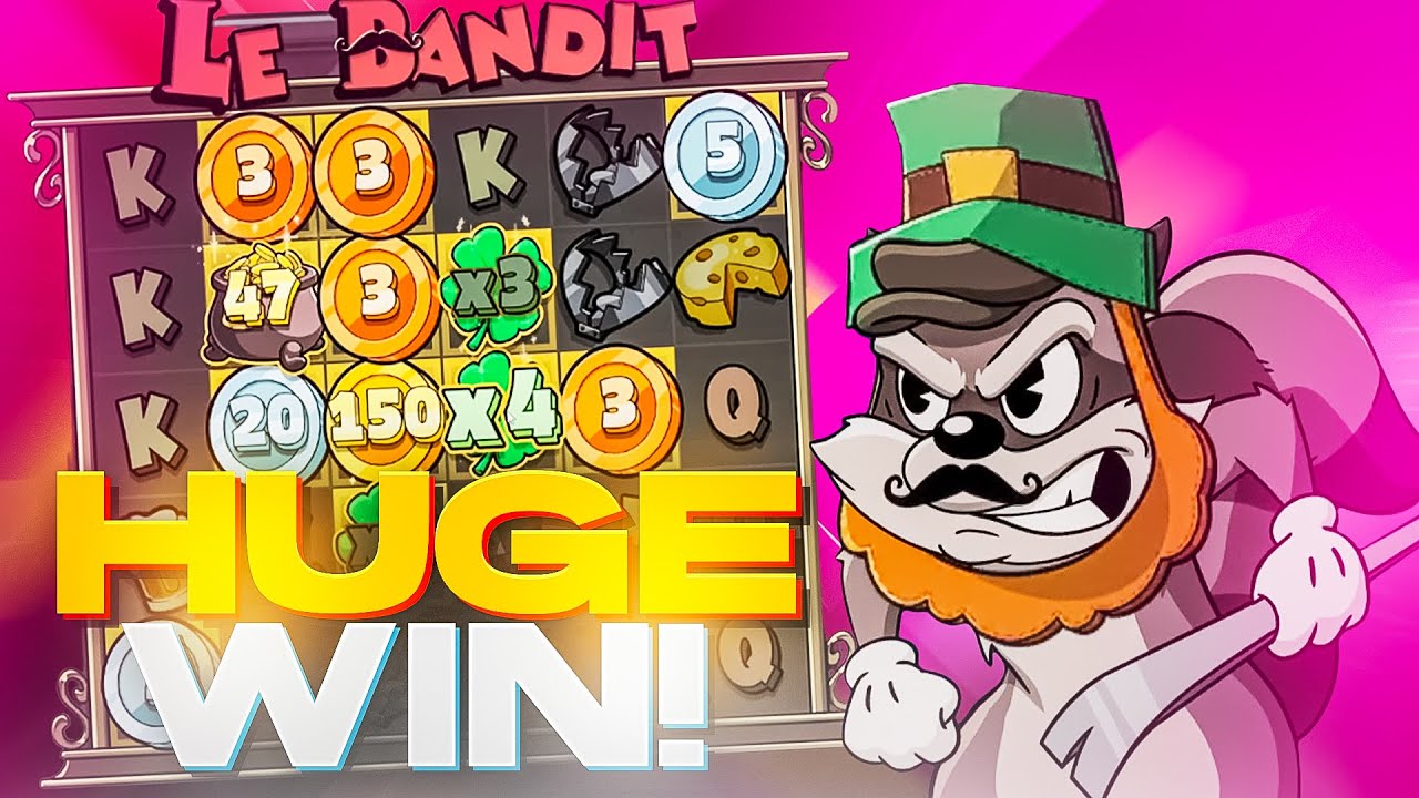 HUGE WIN !!! On LE BANDIT SLOT !! 4 SCATTER BONUS UPGRADES!! - YouTube