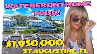 WATERFRONT home with BOAT SLIP!  ST.AUGUSTINE FLORIDA