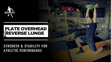 Plate overhead reverse lunge demo