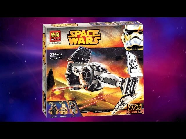 Fake Lego : Tie Fighter : Review & Speed Build : Space Wars, by Bela 