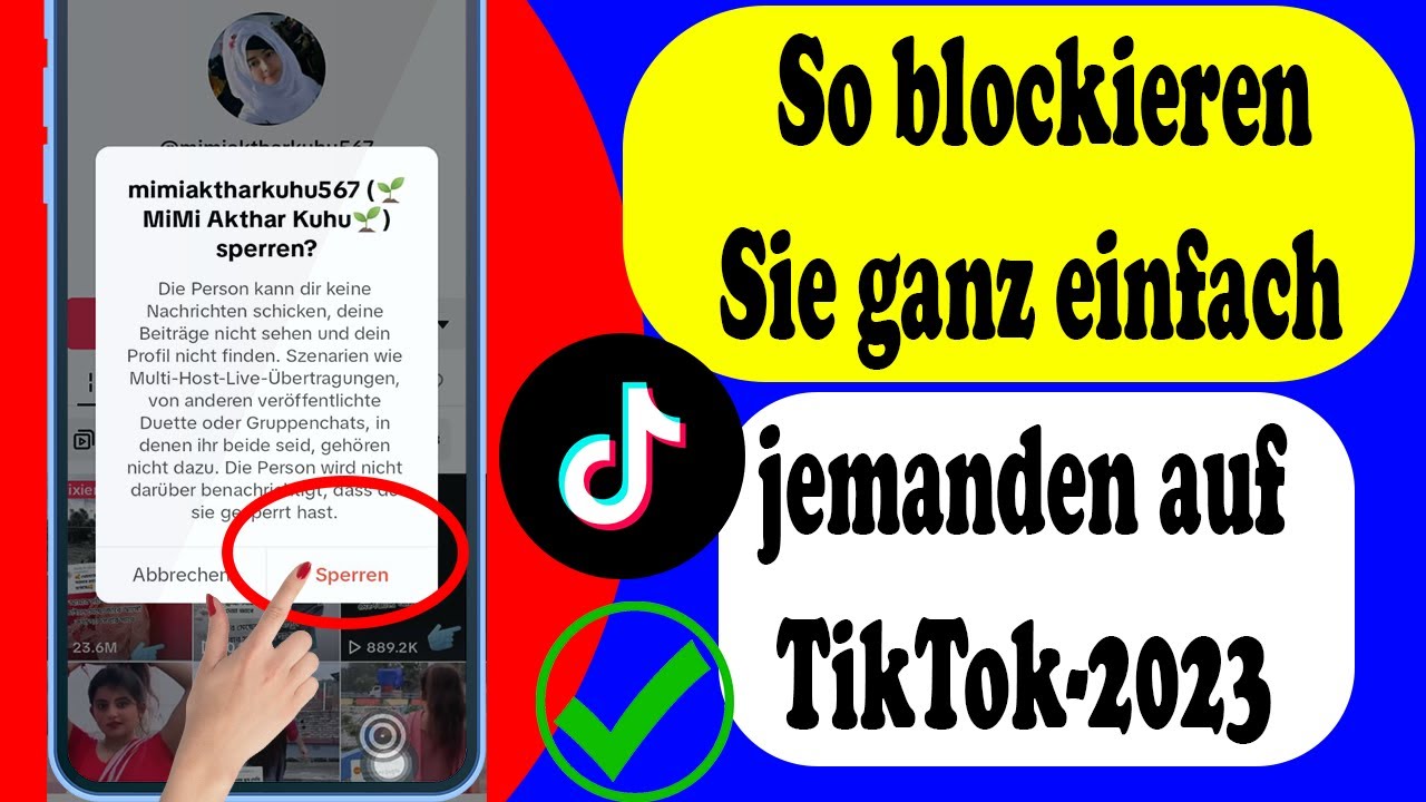 Wie Lange Dauert Eine Folg Sperre Bei Tiktok So blockieren Sie ganz einfach jemanden auf TikTok (Schritt-für-Schritt