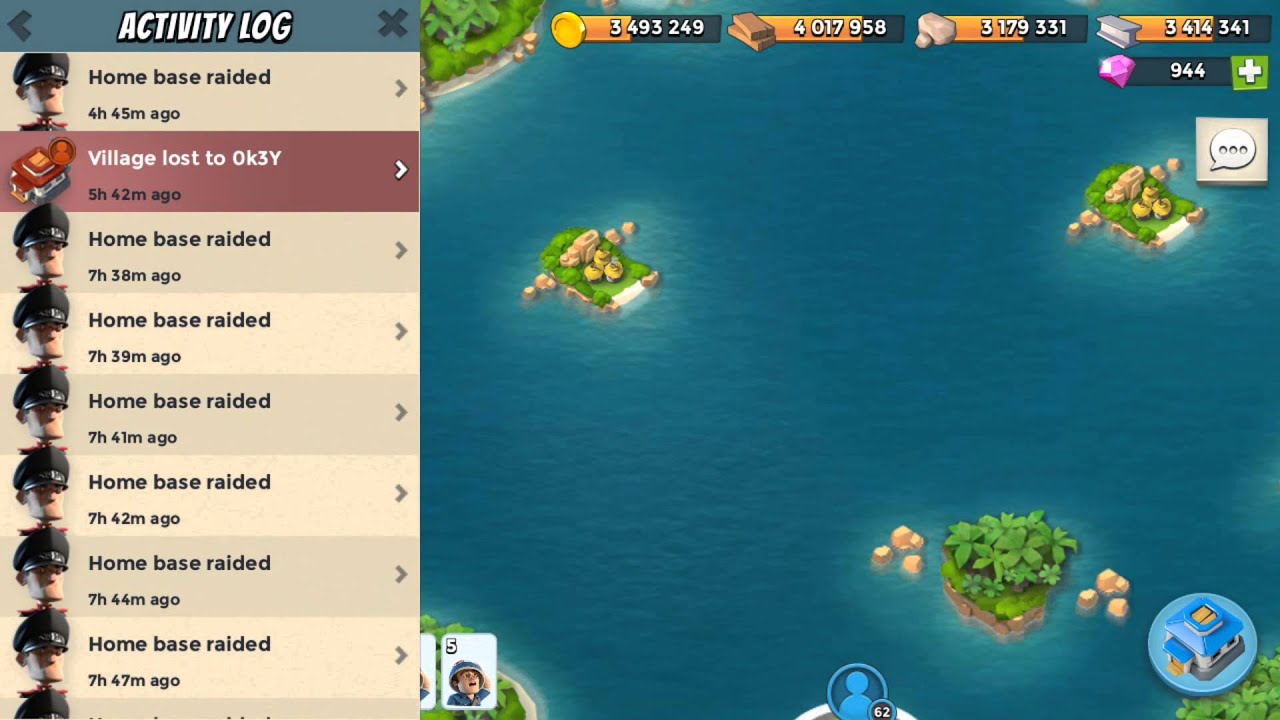 Boom beach: Defended Hammerman attack level 7 18.03