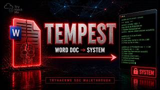 Tempest TryHackMe Walkthrough | Full SOC Incident Response (Follina to SYSTEM)