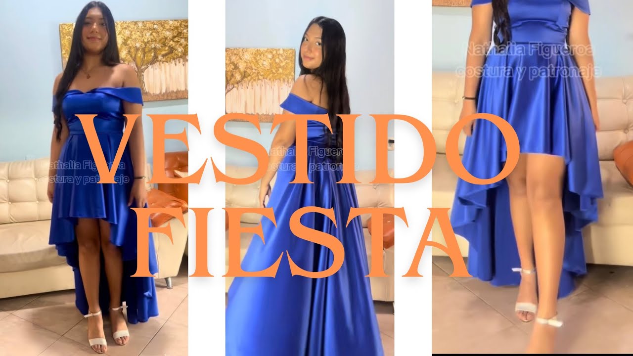 Vestido de fiesta [FALDA COLA DE PATO ]parte 2
