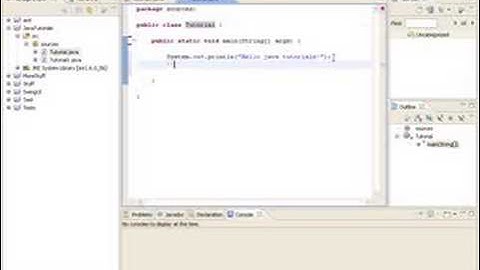 Java Tutorials Part 1 - Basic Program