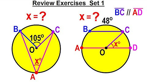 Geometry - Ch. 6: Circles (28 of 39) Review Exercise: Set 1 of 12